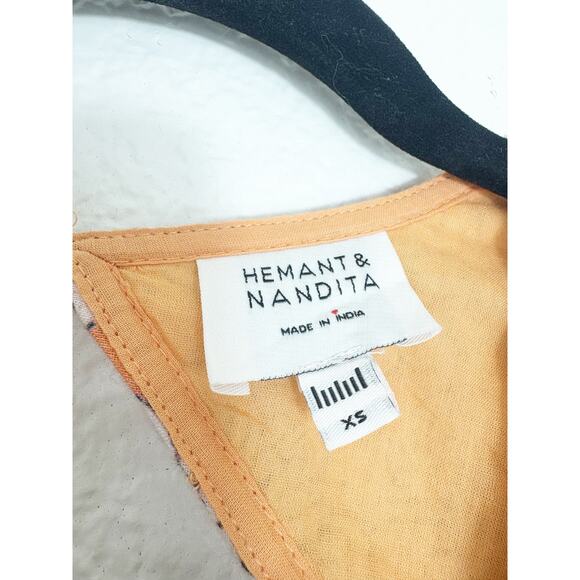 Hemant & Nandita Sidra Mini Dress Size XS Embroidered Cut Out Colorful - Picture 5 of 14